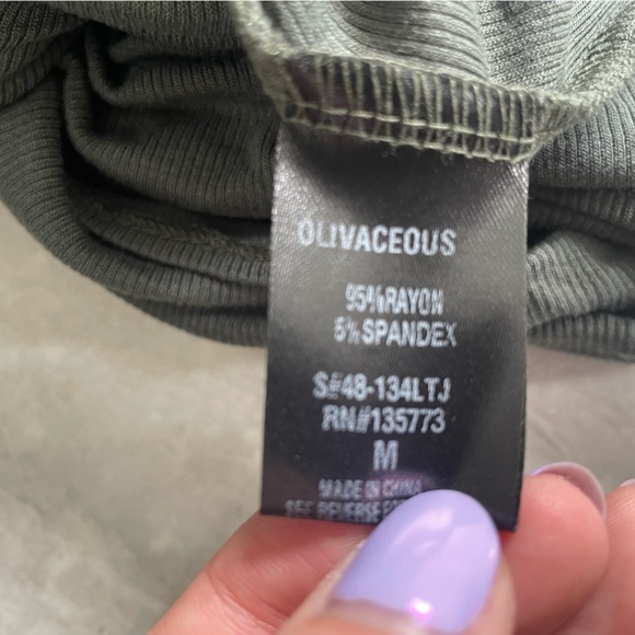 Olivaceous LA Green Tie Top - Picture 4 of 4